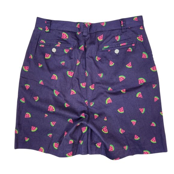 Lilly Pulitzer Vintage Mens Watermelon Print Pleated Front Khaki Shorts 38 - Picture 2 of 5
